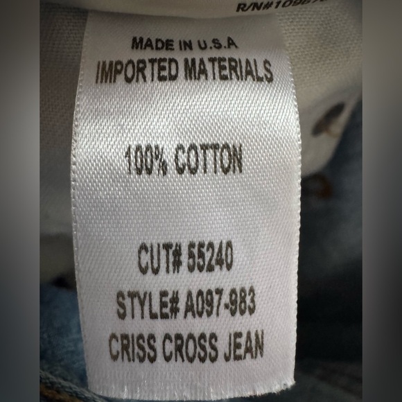 AGOLDE Criss Cross Upsized Jeans in Suburbia Size 31 - Picture 6 of 6